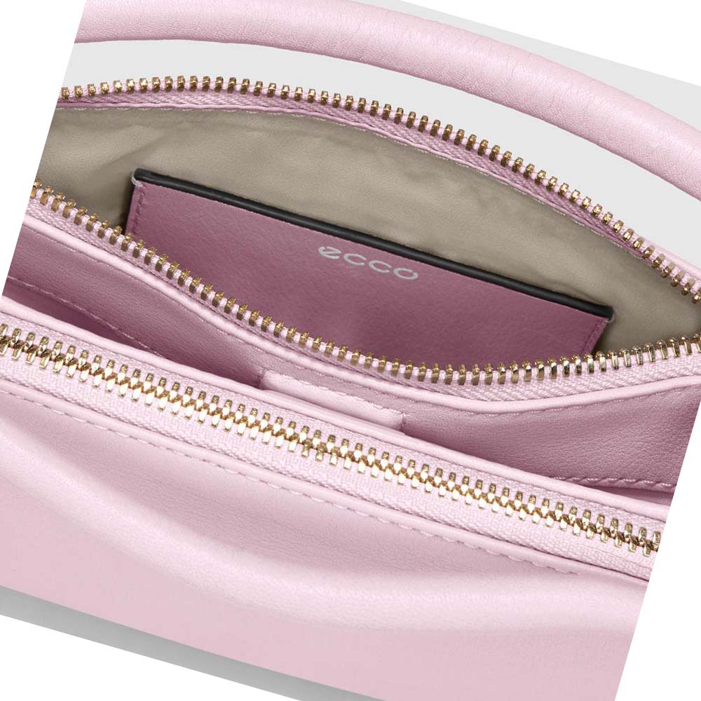 Men's Ecco Contact Crossbody Shoulder Bags Pink | USA 776JPQ